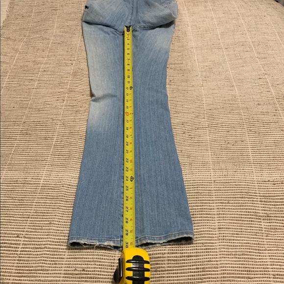 Lucky Brand Dungarees Vintage Light Blue Flare Jeans - Picture 10 of 12